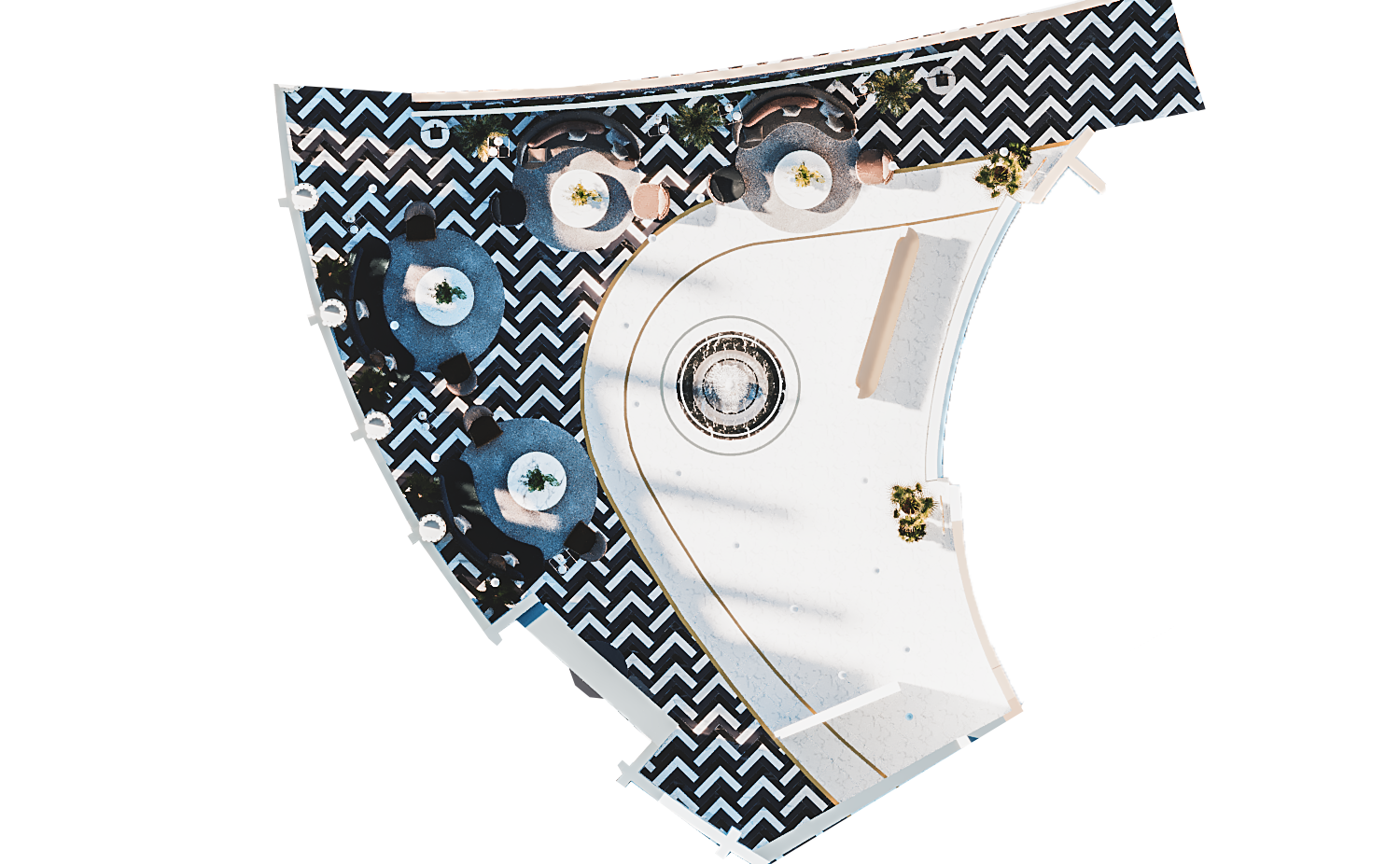 Côte de Giftun 酒店度假村接待处设计-3