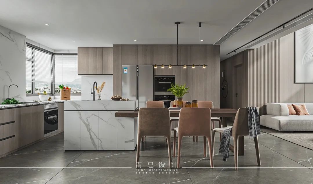 南湖艺境顶复现代简约设计丨青马别墅空间设计-45