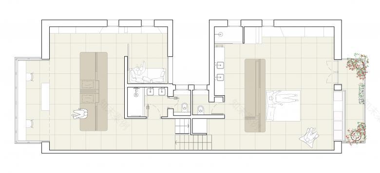 Penthouse Sarria 顶层公寓丨西班牙巴塞罗那丨sandy brunner Architecture-28