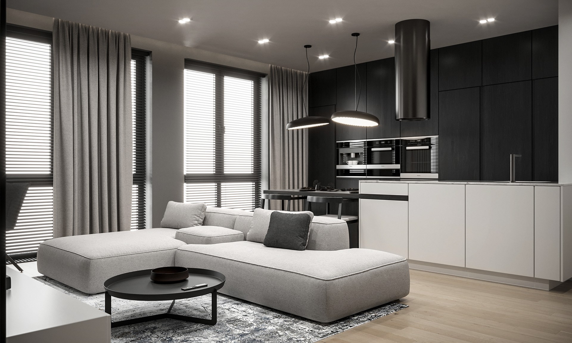 灰色系公寓设计-3