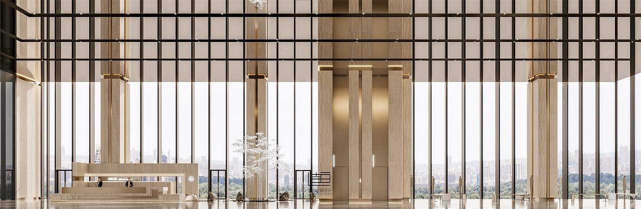 金该表现 | 招商办公设计表现 -36