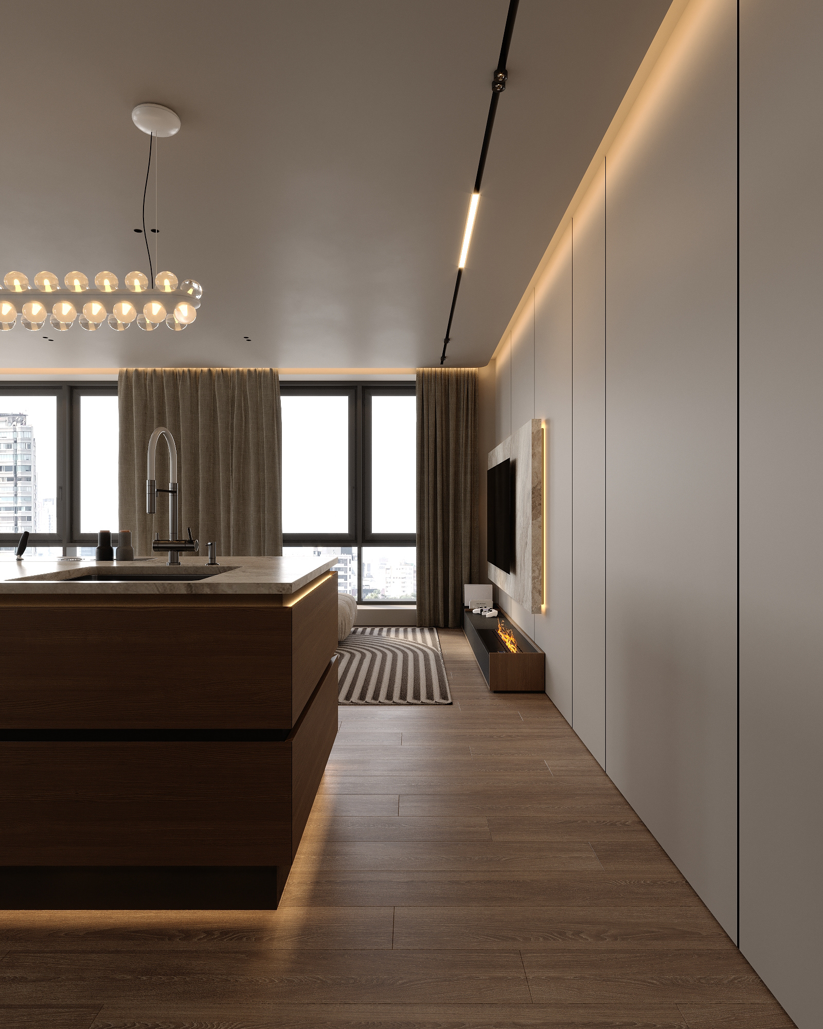 现代风格大型舒适公寓丨乌克兰丨Bodes studio-32