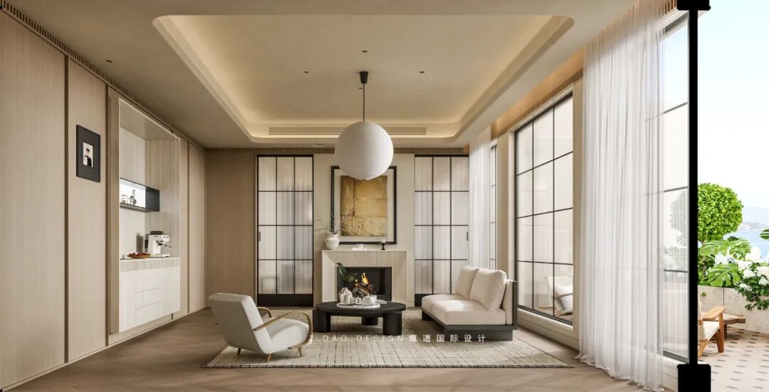 尊道新作|合肥『文一·塘溪津门』1000㎡折衷主义别墅，专治豪宅审美疲劳。-276