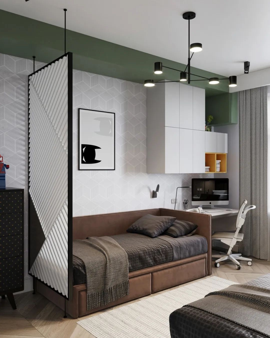 现代灰白风的居住空间-24