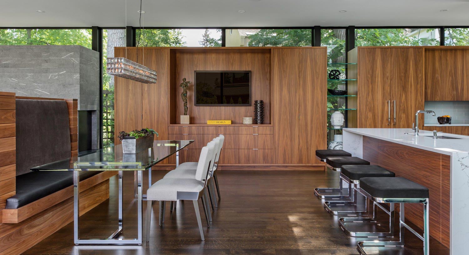 明尼苏达州现代湖景住宅，尽享城市天际线-13