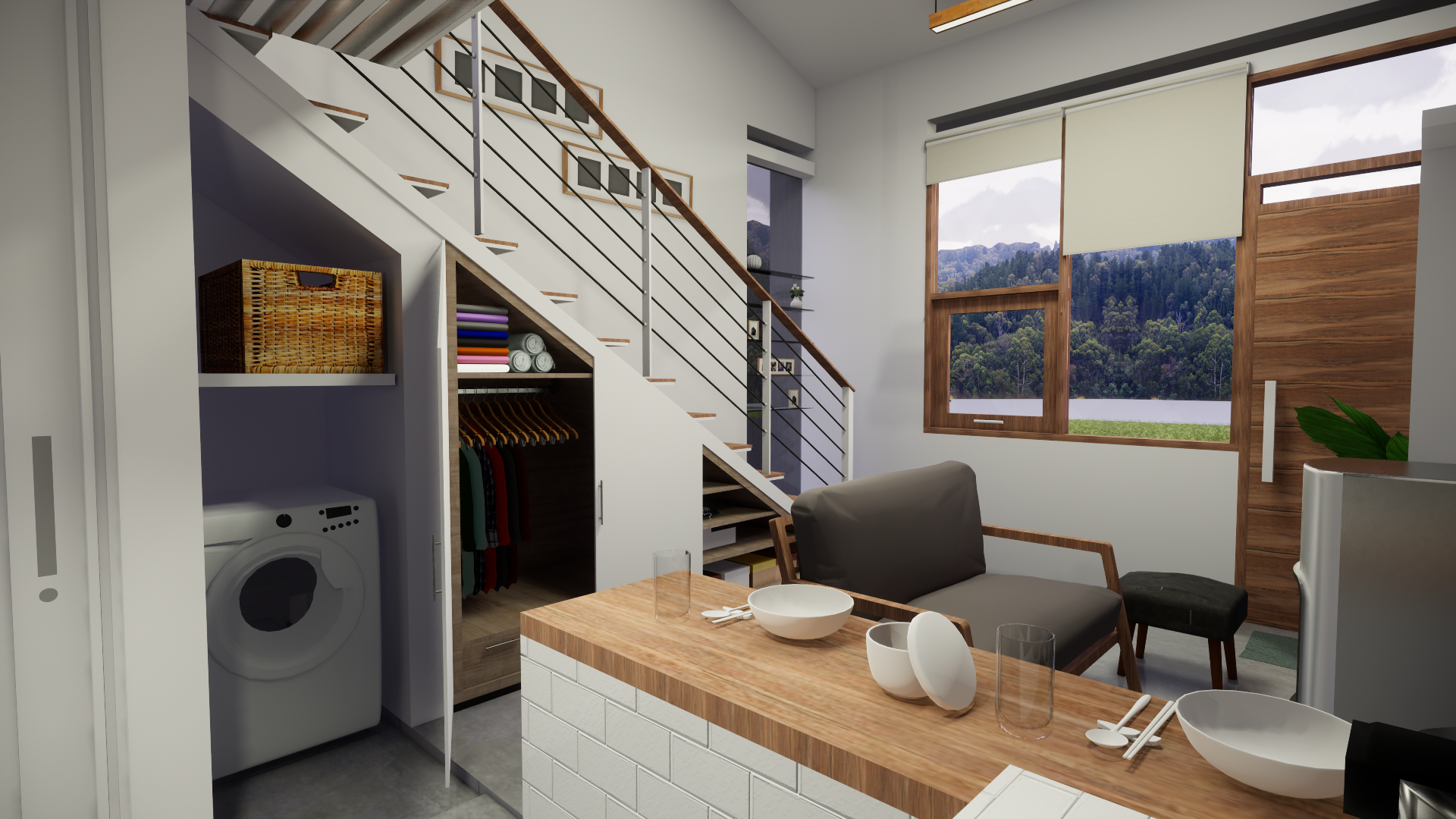 3D Rendering Compact House-11