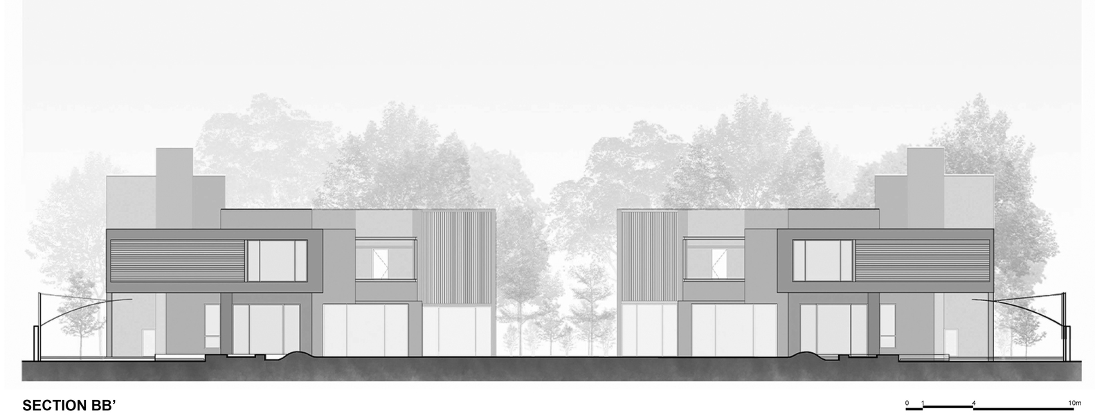 和谐共生 · 印度阿赫马德巴德双拼别墅设计丨The Grid Architects-25