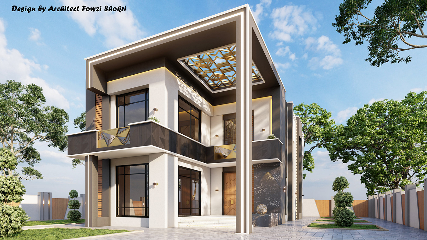 Anastasiya Gushchina丨别墅建筑丨MODERN VILLA IN DUBAI-0