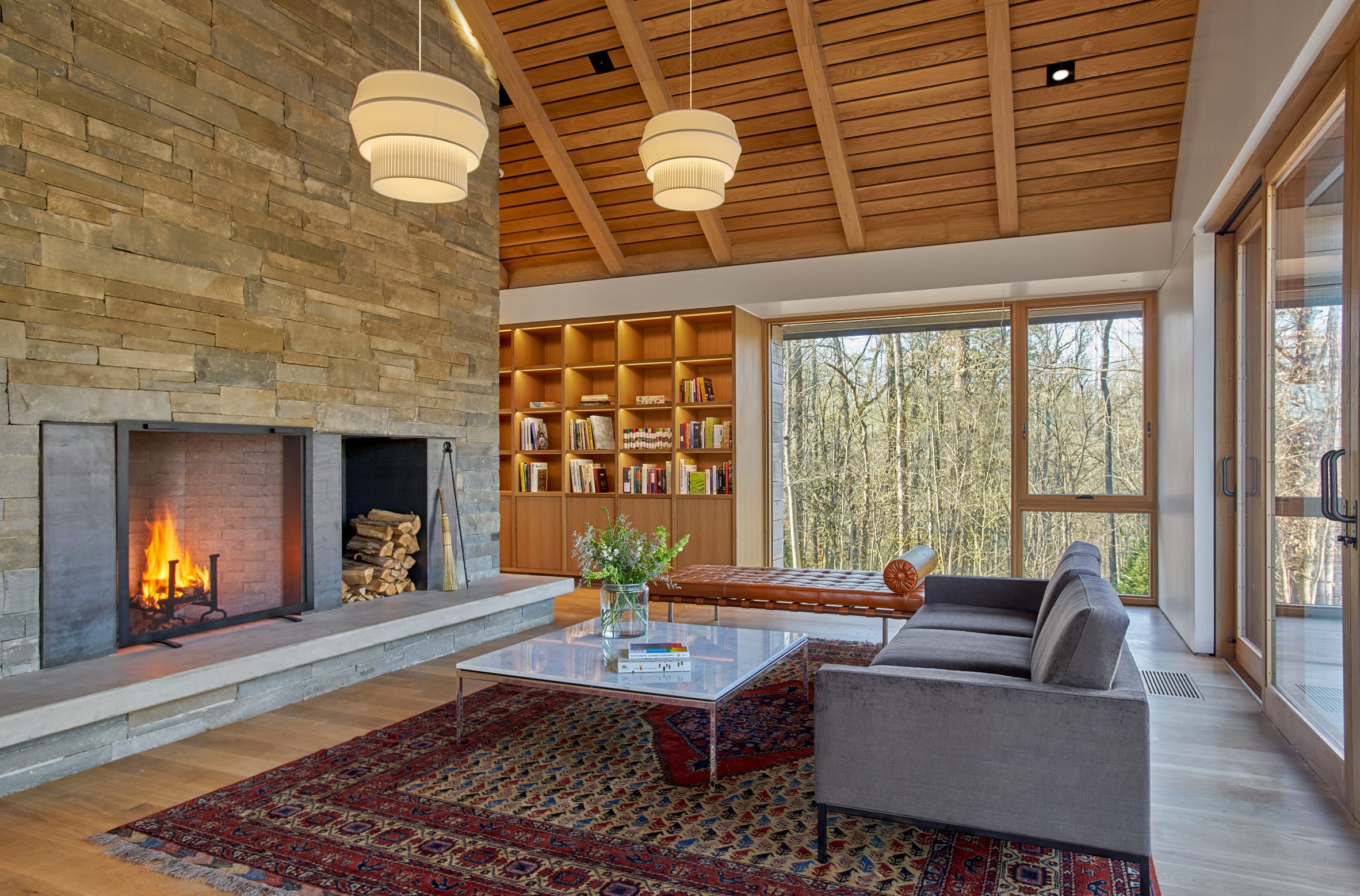 美国田纳西州森林中的 Loghaven 艺术家校园-15