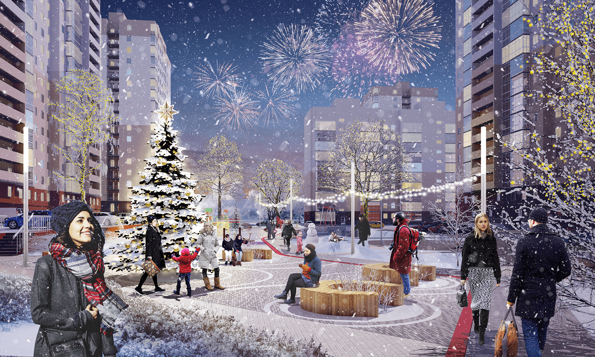 ЖК "Фаворит" 小区景观设计丨俄罗斯奔萨-15