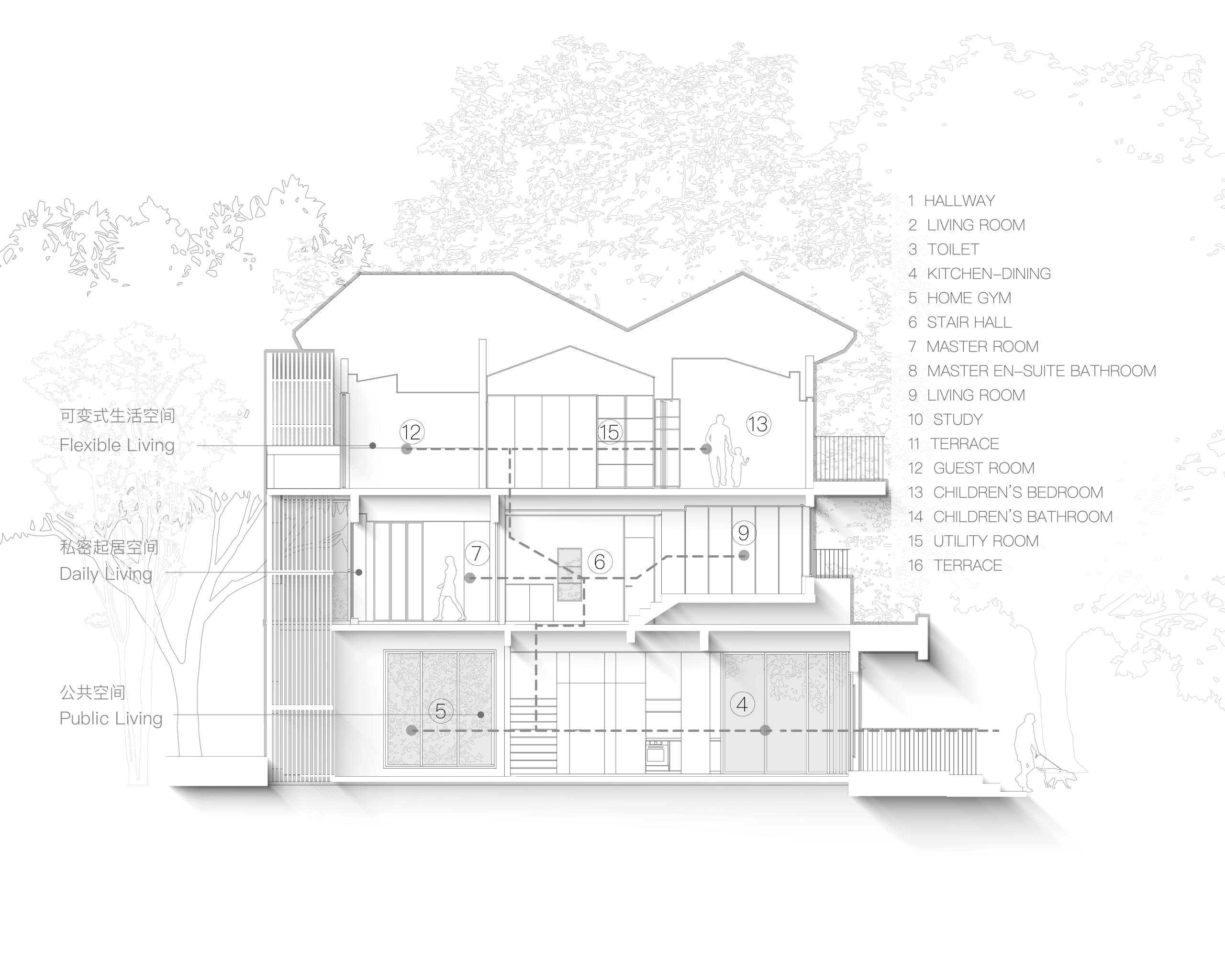 居住关系的纵向延展丨中国广州丨FUYUDI STUDIO傅俣迪设计工作室-86