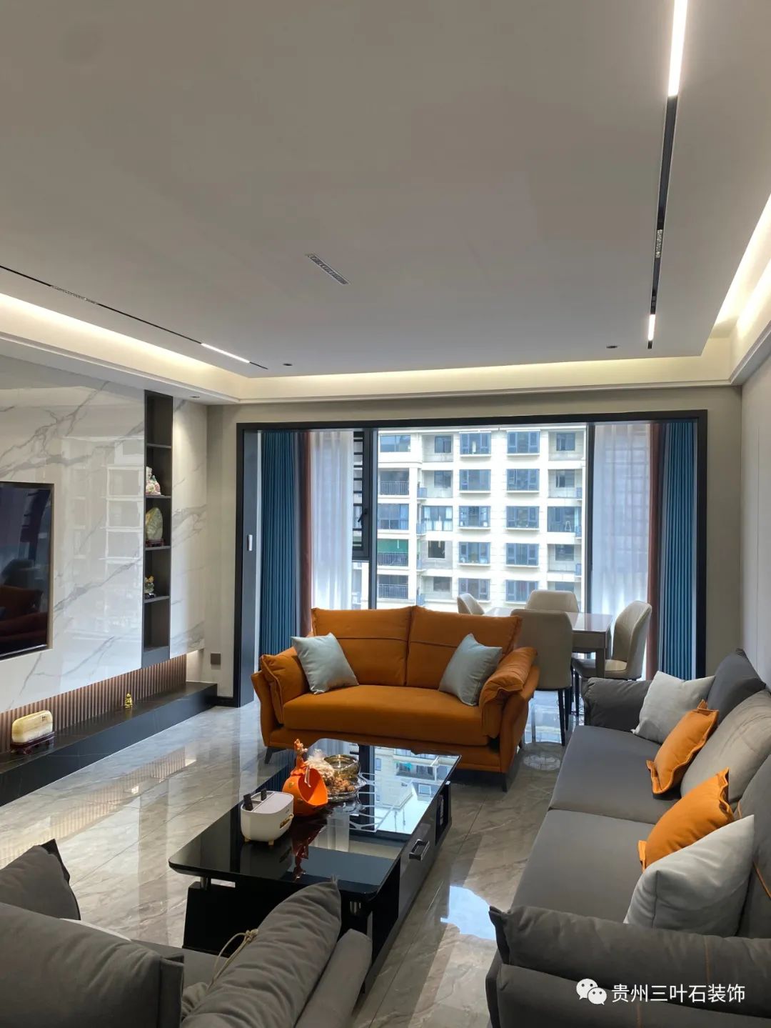 安普•翡丽云邸现代简约风豪宅设计丨三叶石装饰-9