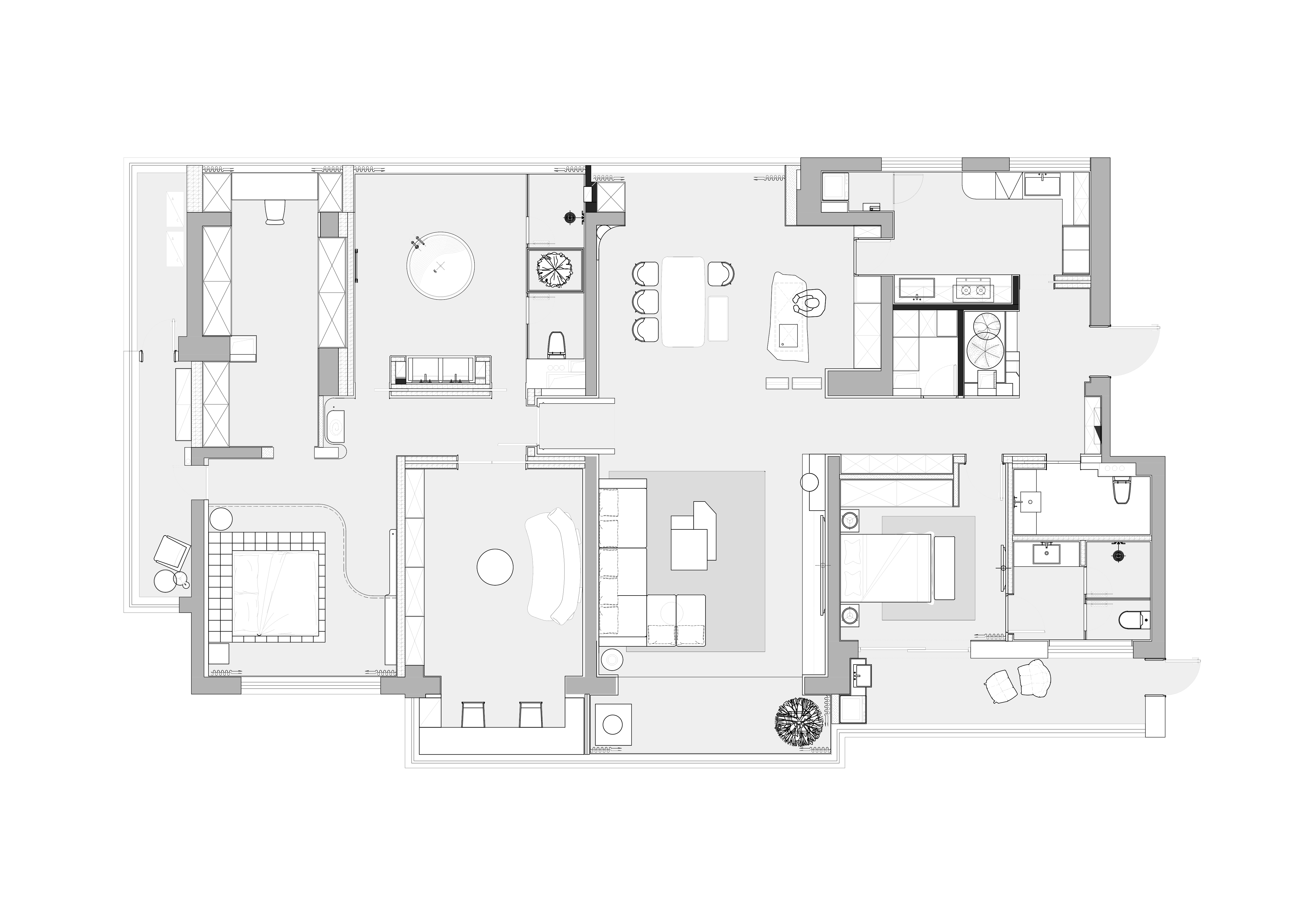 流动的暗夜之光,300平大平层丨中国无锡丨赛维雅空间设计事务所-57