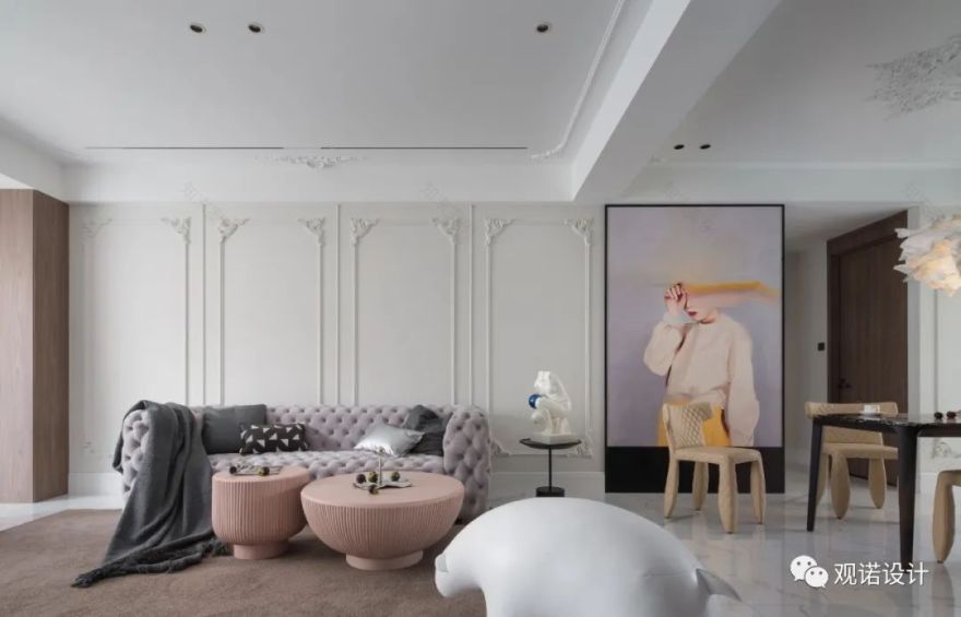 台州文鼎苑 · 法式现代治愈系家居设计丨中国台州丨观诺设计-21