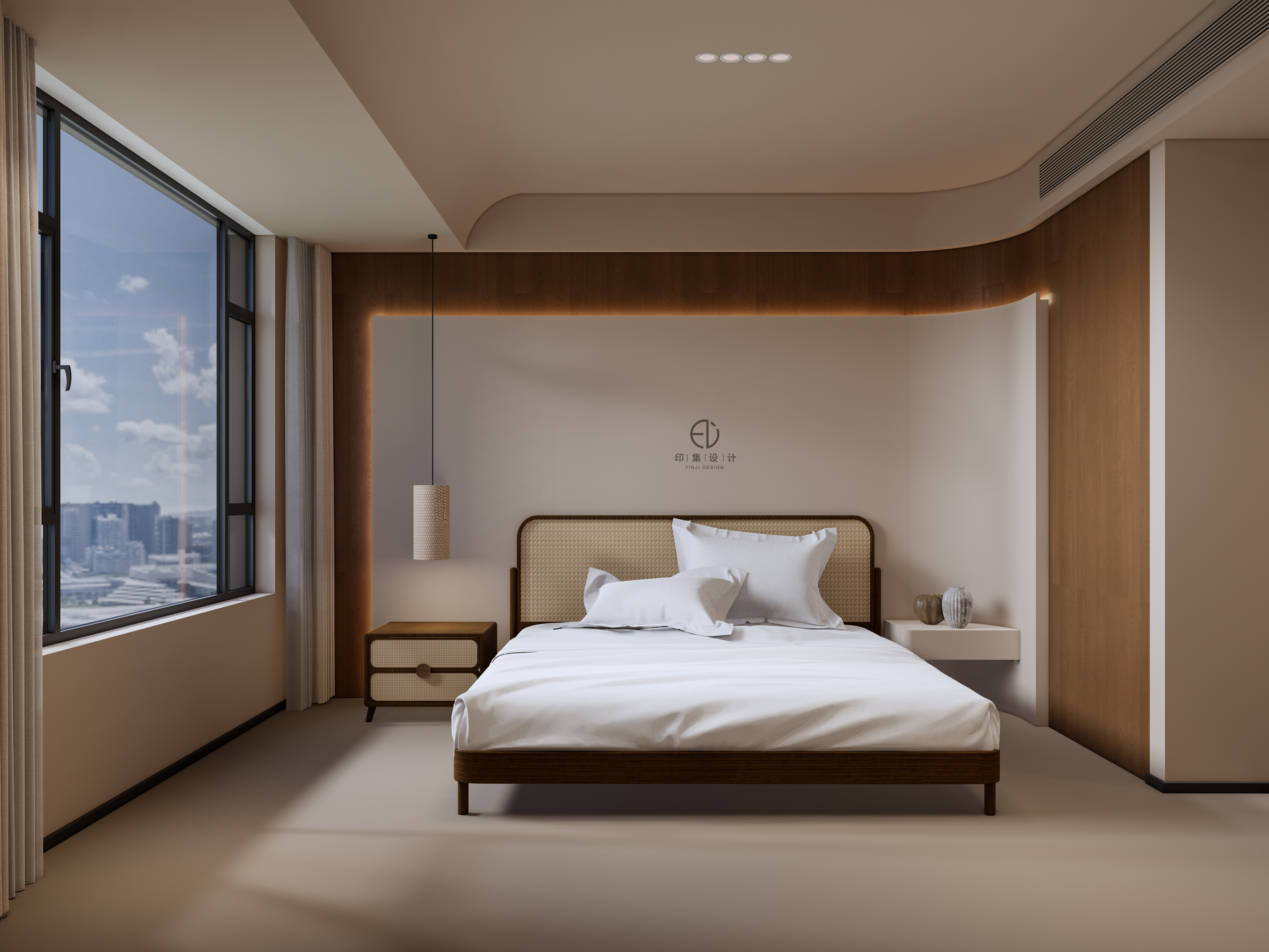 150㎡黑胡桃侘寂风：隐于时光的自然之美-13