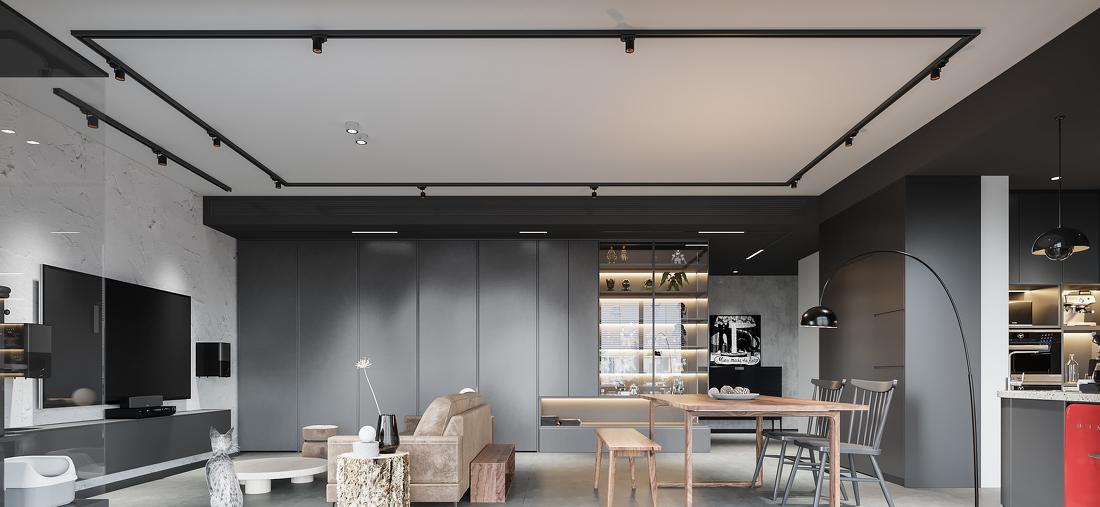 现代工业风空间设计丨研筑国际-0