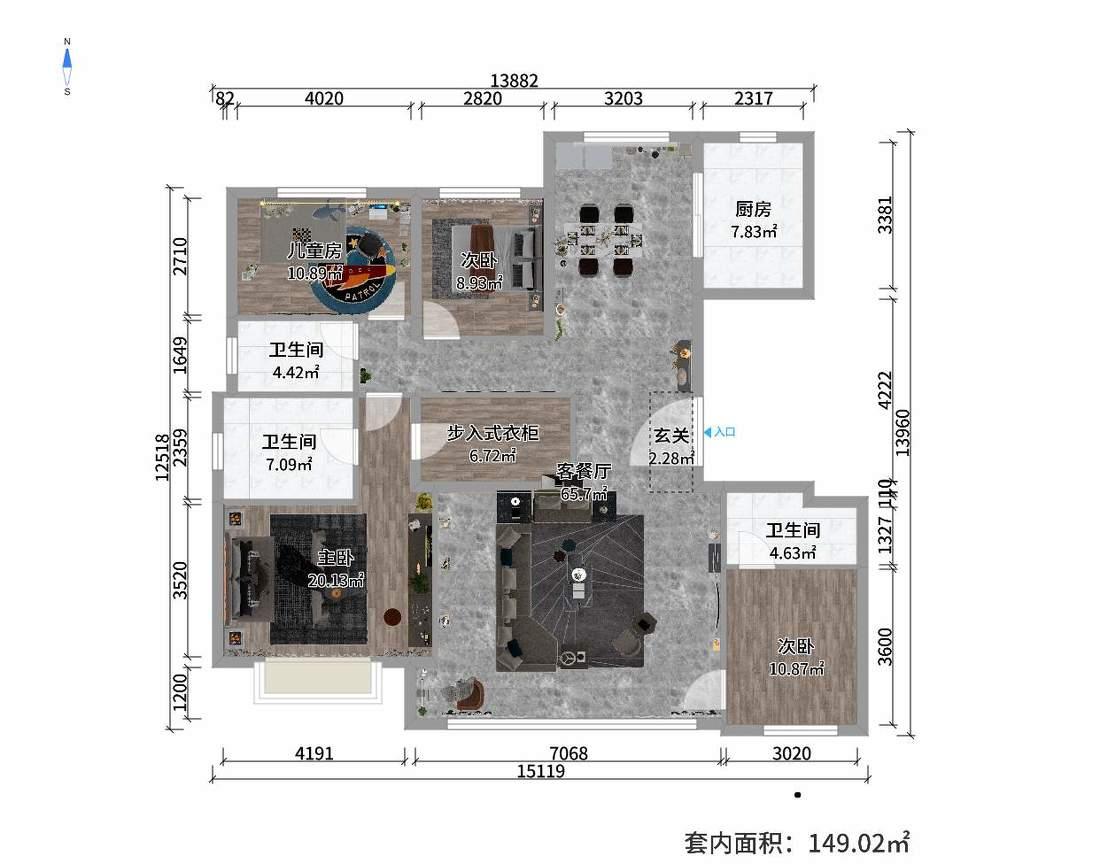 
济南-奥体·金茂府-189西户 -0