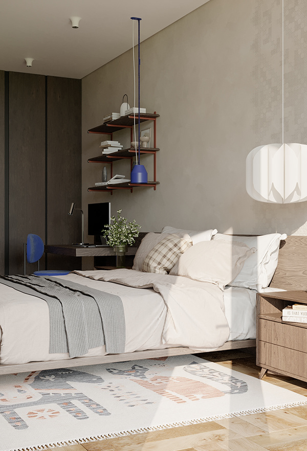 64㎡多彩小空间公寓设计-22