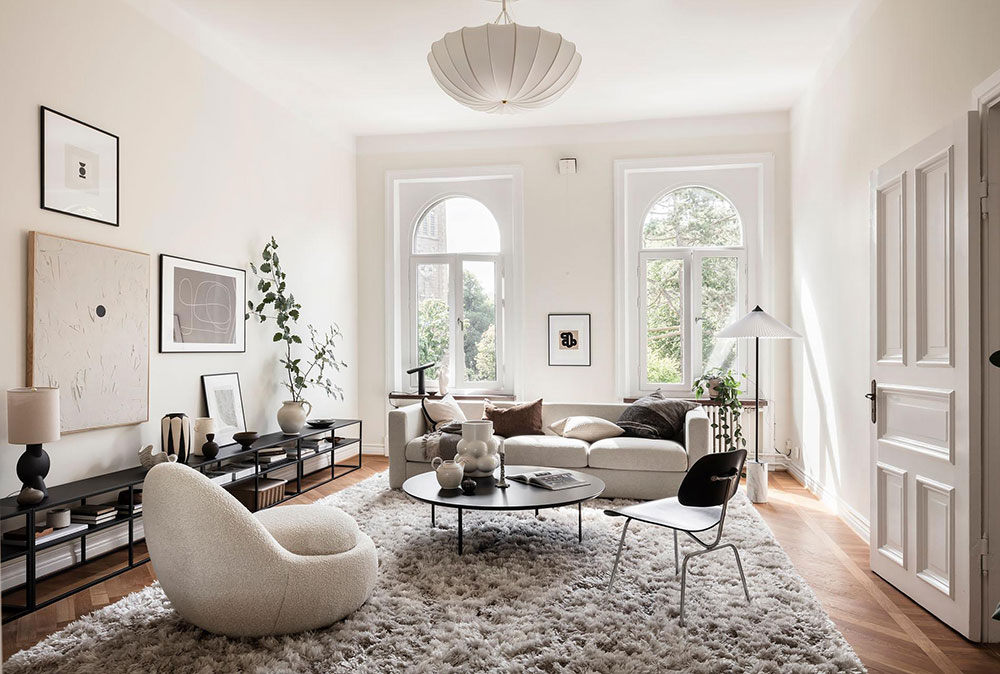 哥德堡优雅公寓，极简设计突显百年建筑之美-8