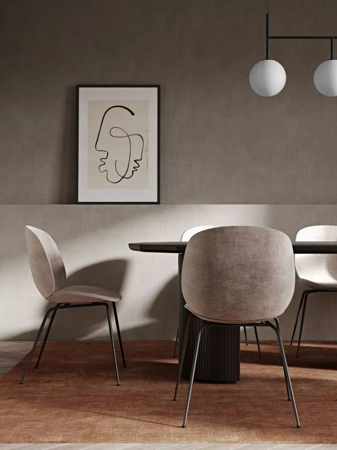 极简主义美学,打造低奢复古空间-46