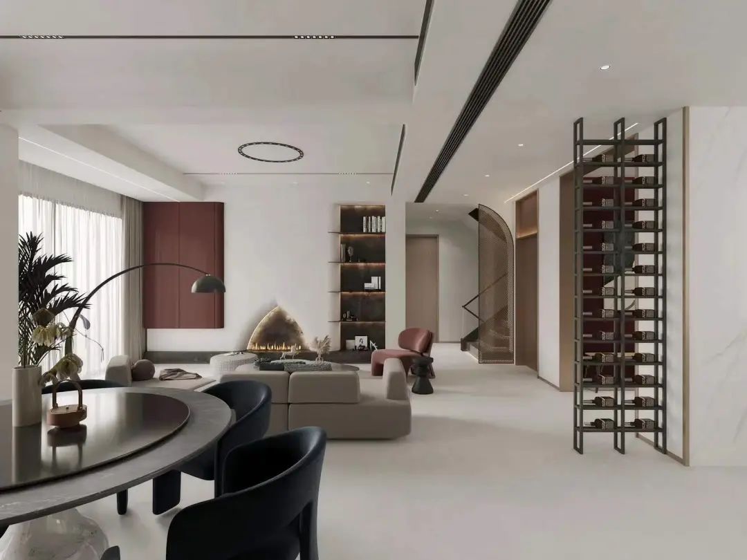 湖州现代简约住宅丨中国湖州丨潘林忠空间设计-56