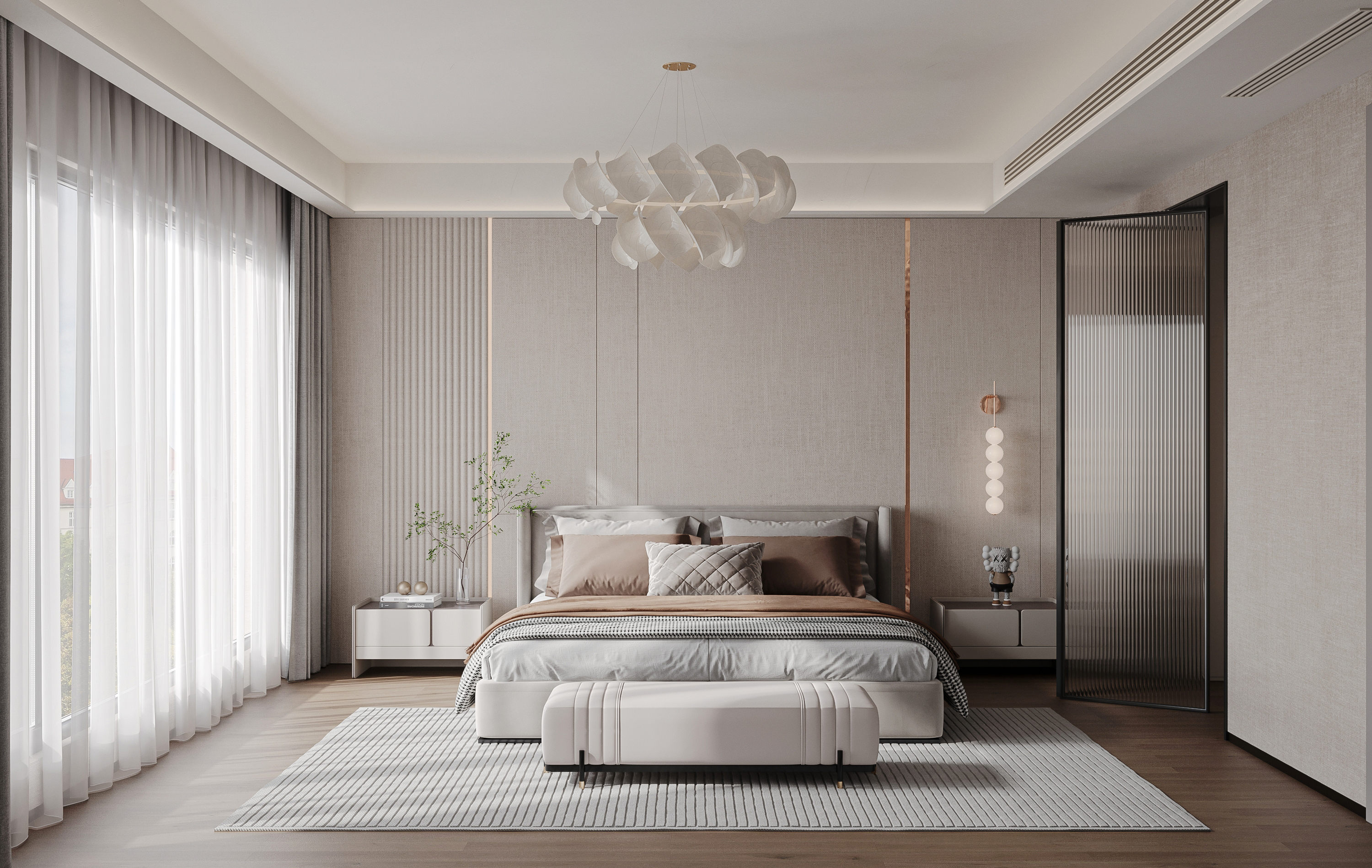 奶油轻奢效果图制作-10