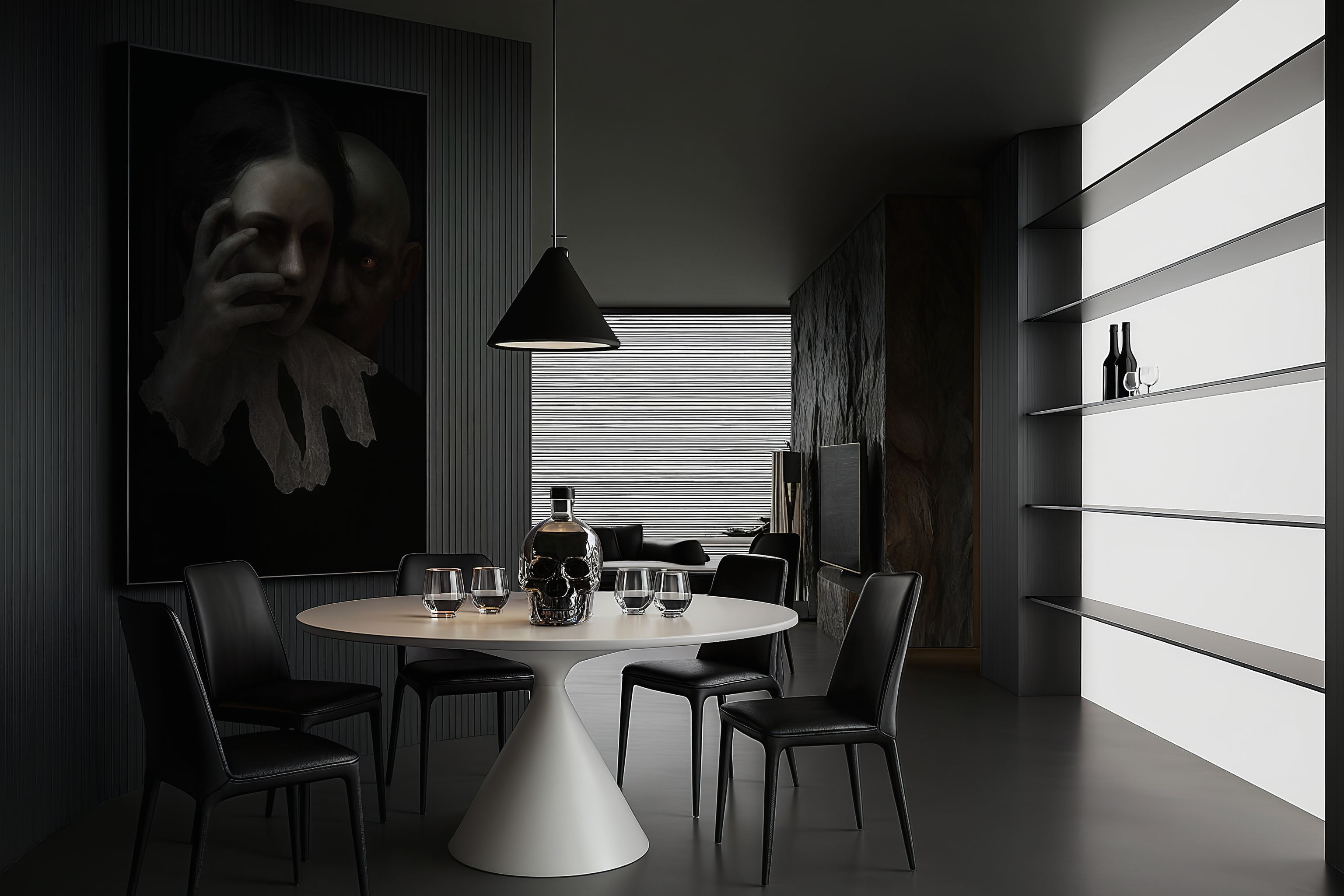 暗黑色客餐厅-10