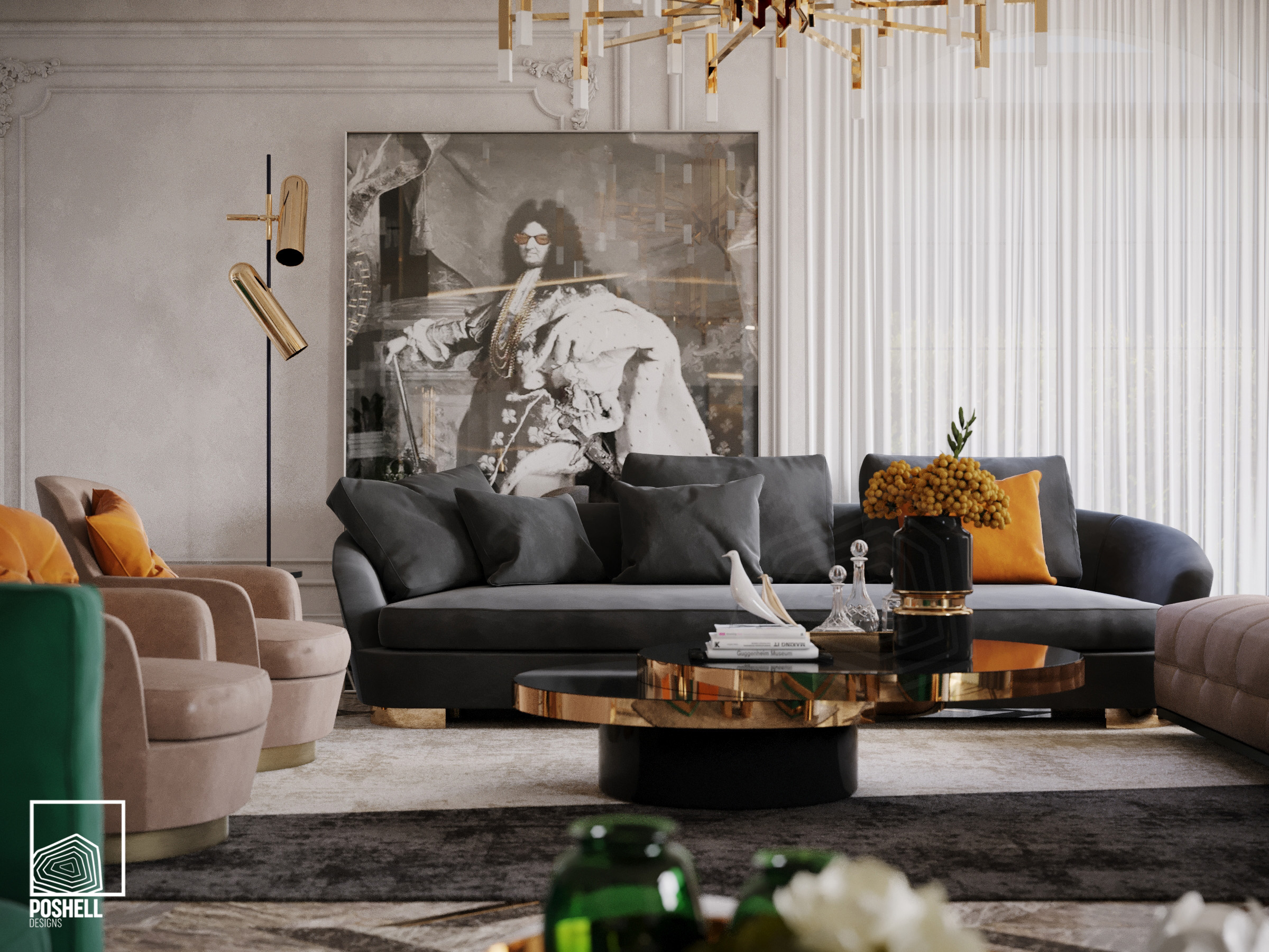 私人住宅别墅 G·F·丨埃及开罗丨Poshell Designs-11