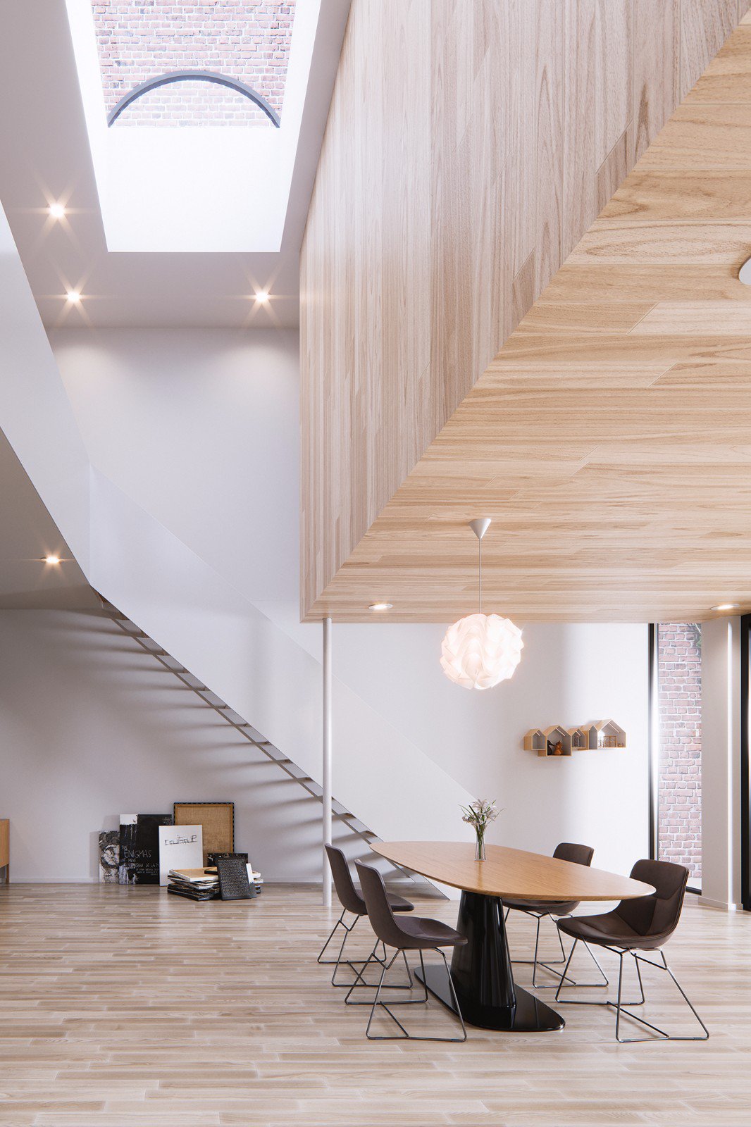 国外现代木质感公寓  Maison Mentana-5