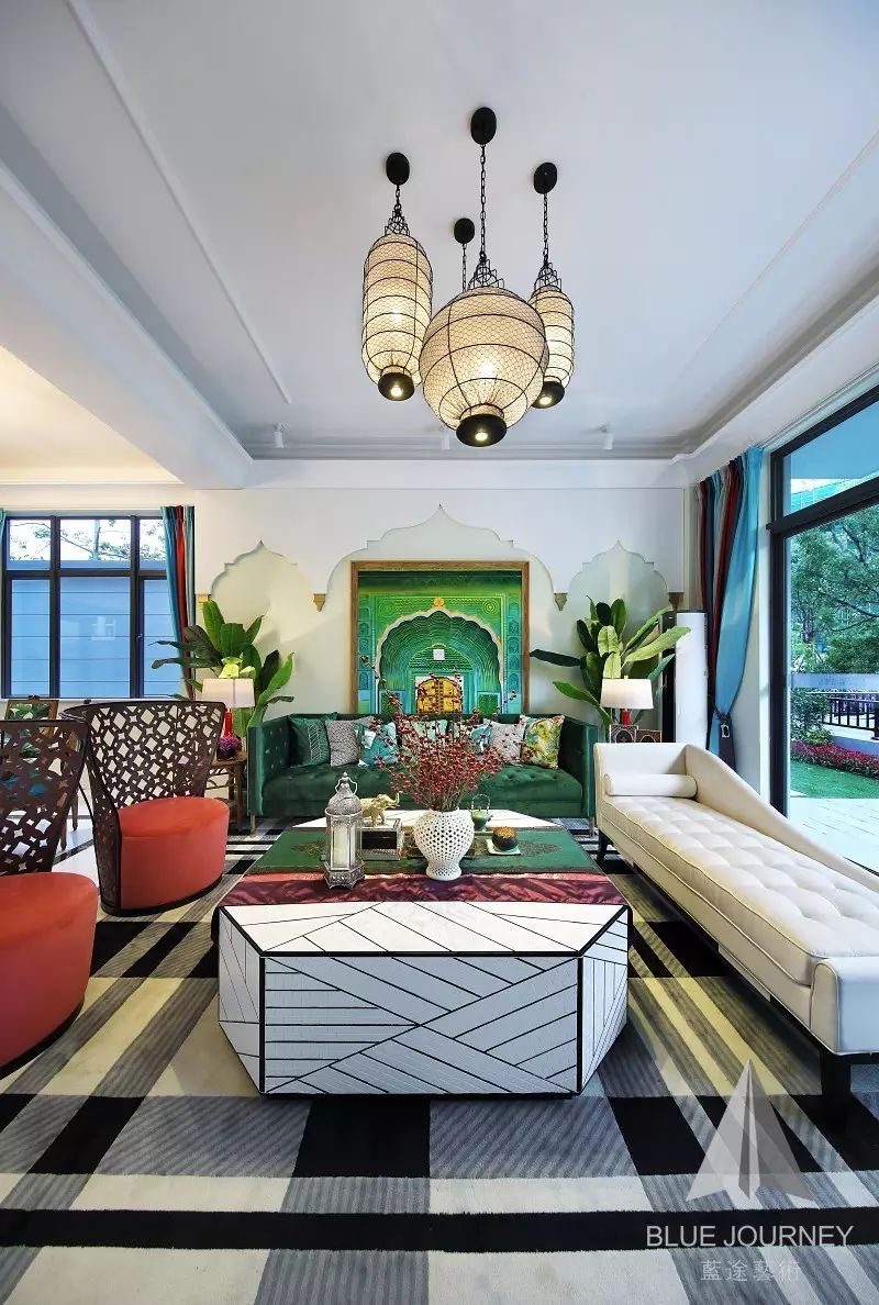 【軟裝設計】藍途新作 | 惠東小徑海岸城花園一期东南亚风格別墅樣板房-22