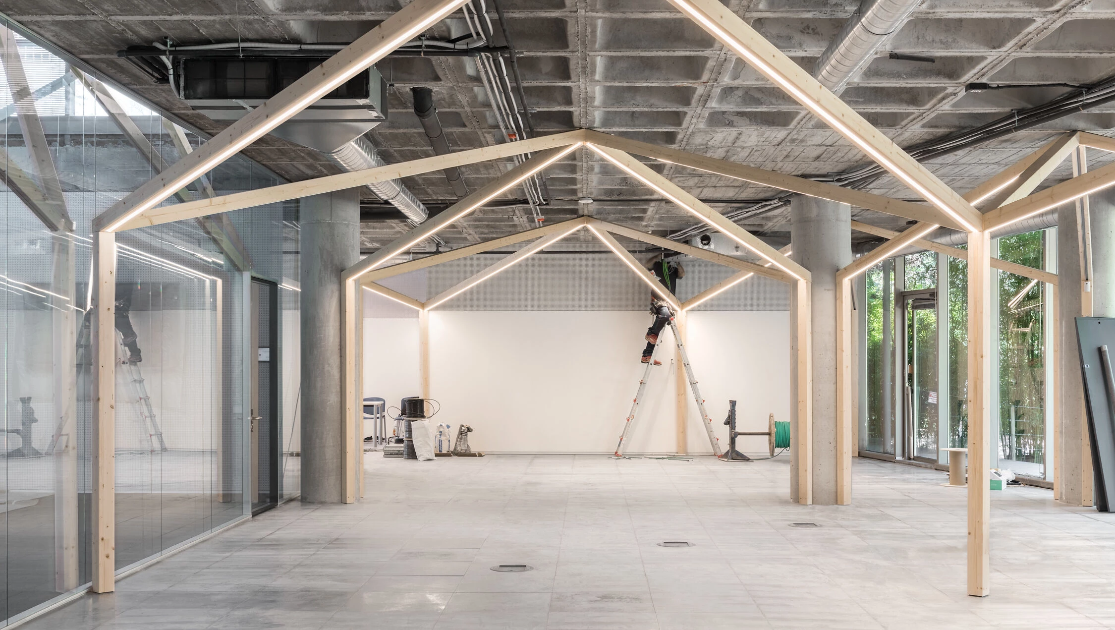 萨特林克办事处丨西班牙马德里丨taller básico de arquitectura-23