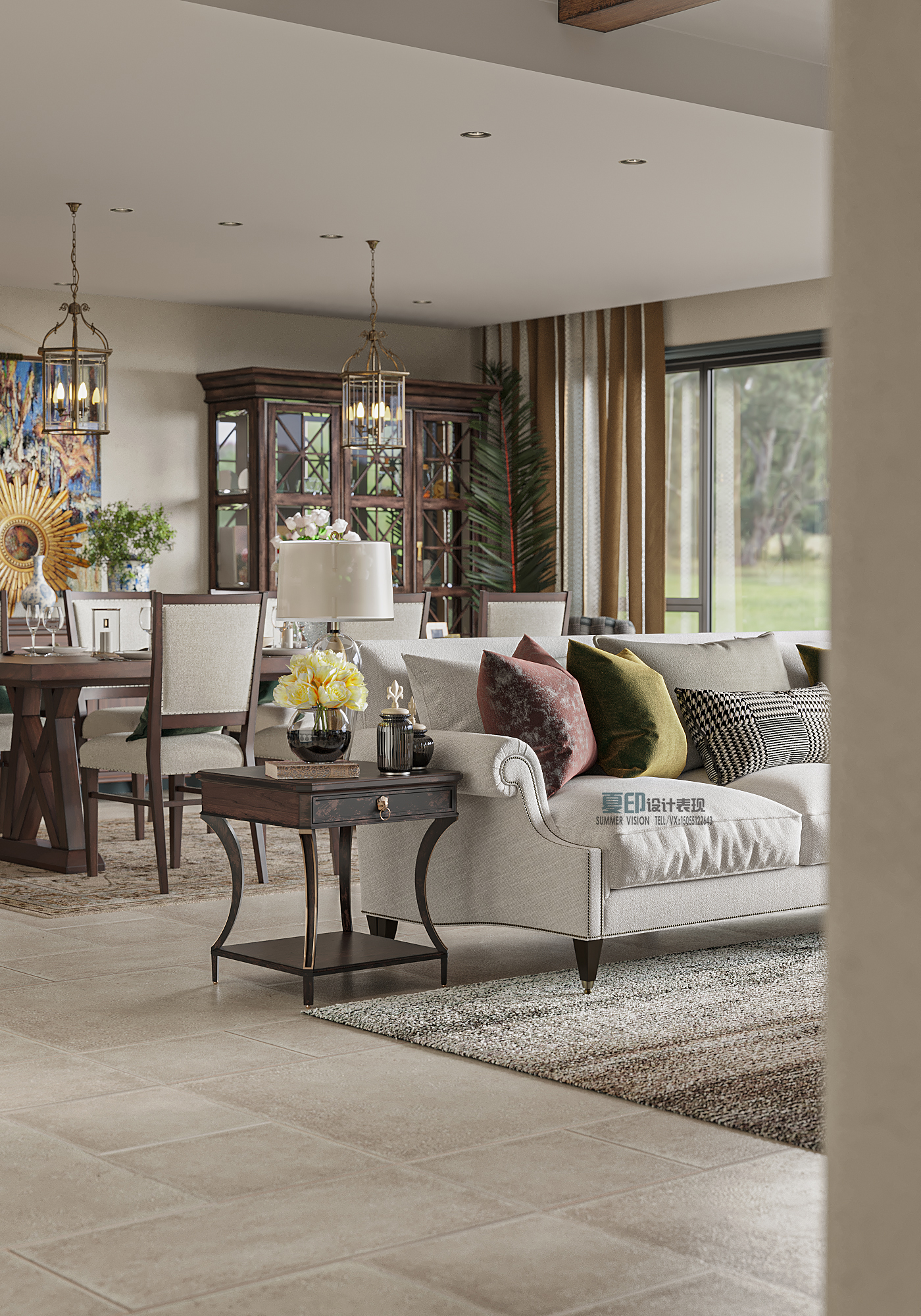 美国乡村风格别墅设计丨杨岸-7