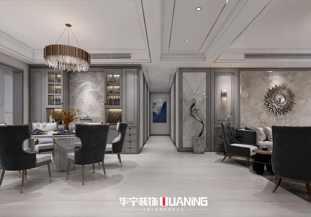 聂敏 | 230㎡美式轻奢雅宅，精致摩登生活-60