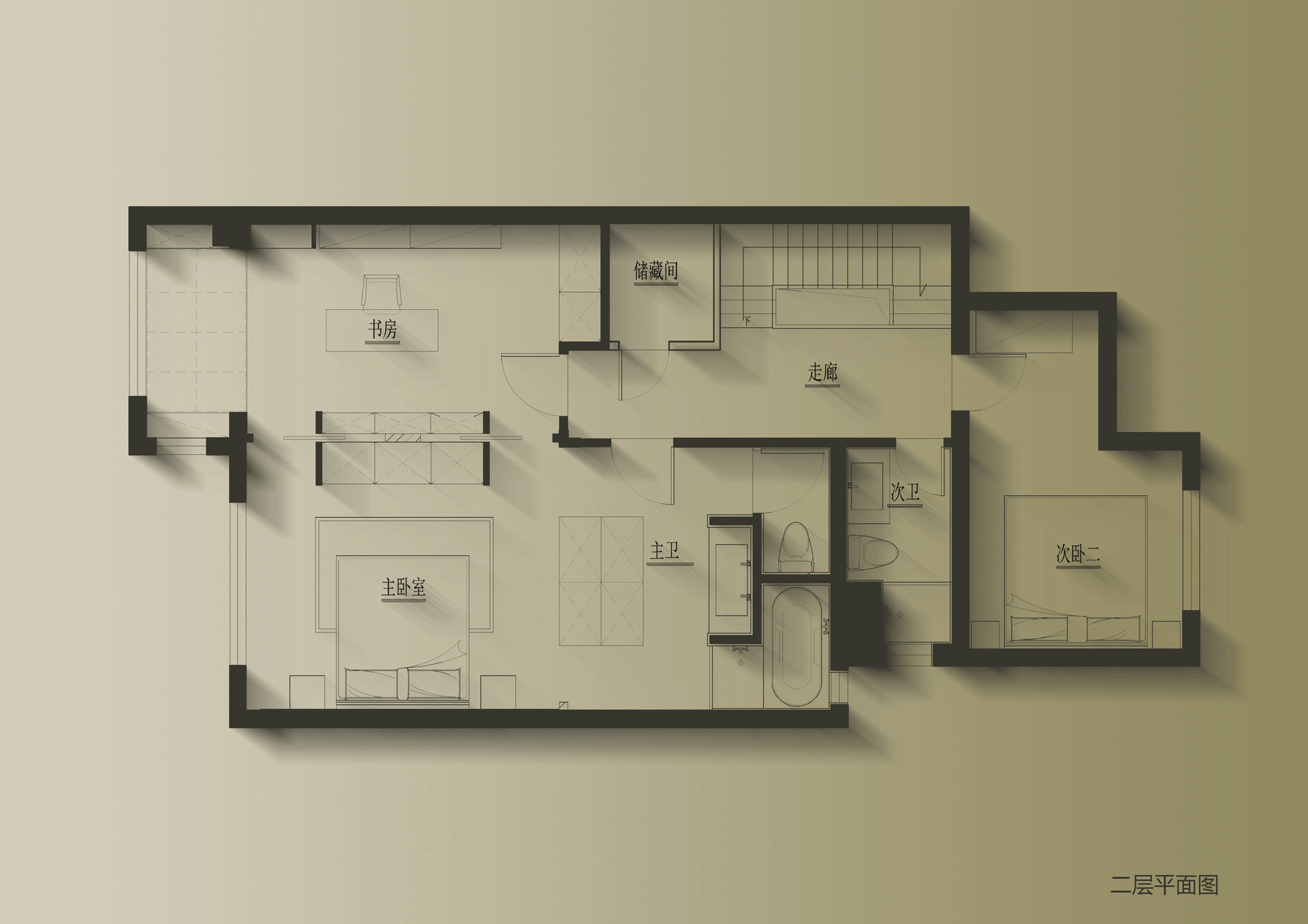 天府新区复式精装房改造丨中国成都-96