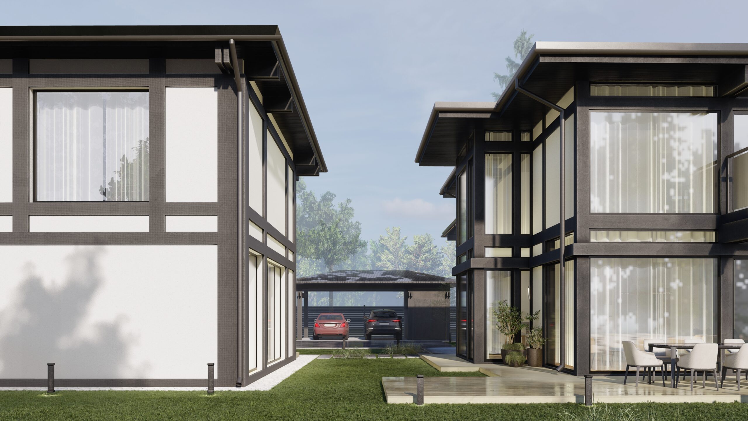 97㎡两层半木结构风格住宅设计丨ARXY工作室-13