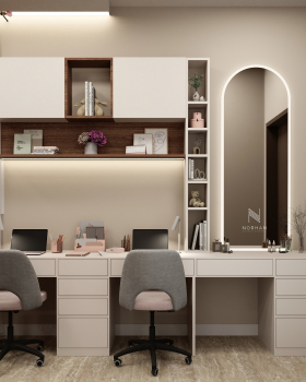 两个孩子的卧室室内设计丨Norhan NM