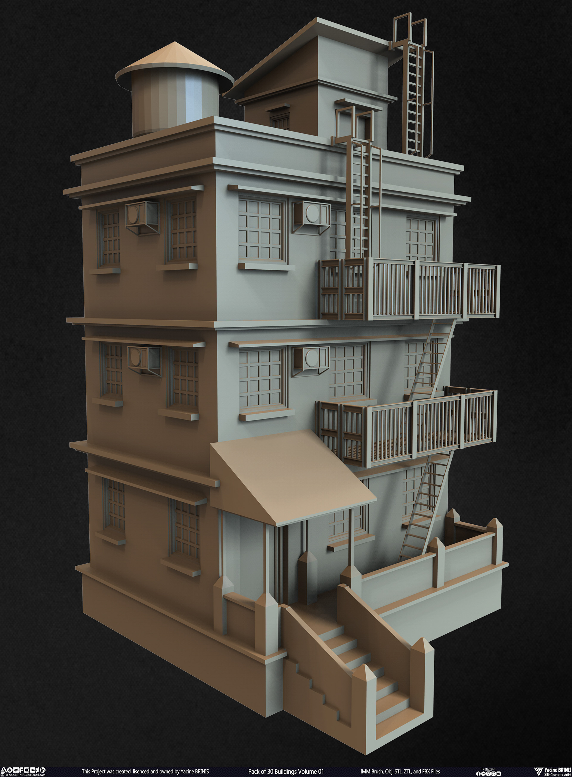 30 座建筑模型包丨Yacine BRINIS-9