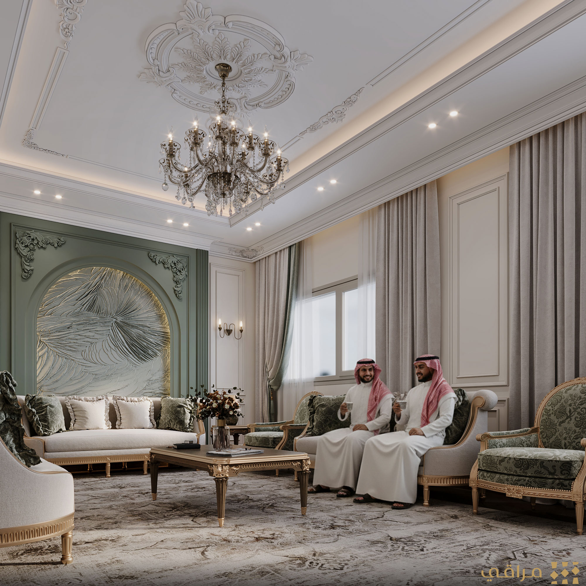 沙特阿拉伯艾卜哈市男士马吉勒服饰（注：Majils 可能不是常见标准词汇，推测是某种服饰品牌或类型，KSA是沙特阿拉伯王国英文简称，Abha是艾卜哈市 ） 丨ASMAA SAMIR-6