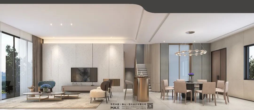 马思设计 | 现代轻奢别墅,打造理想生活空间-8