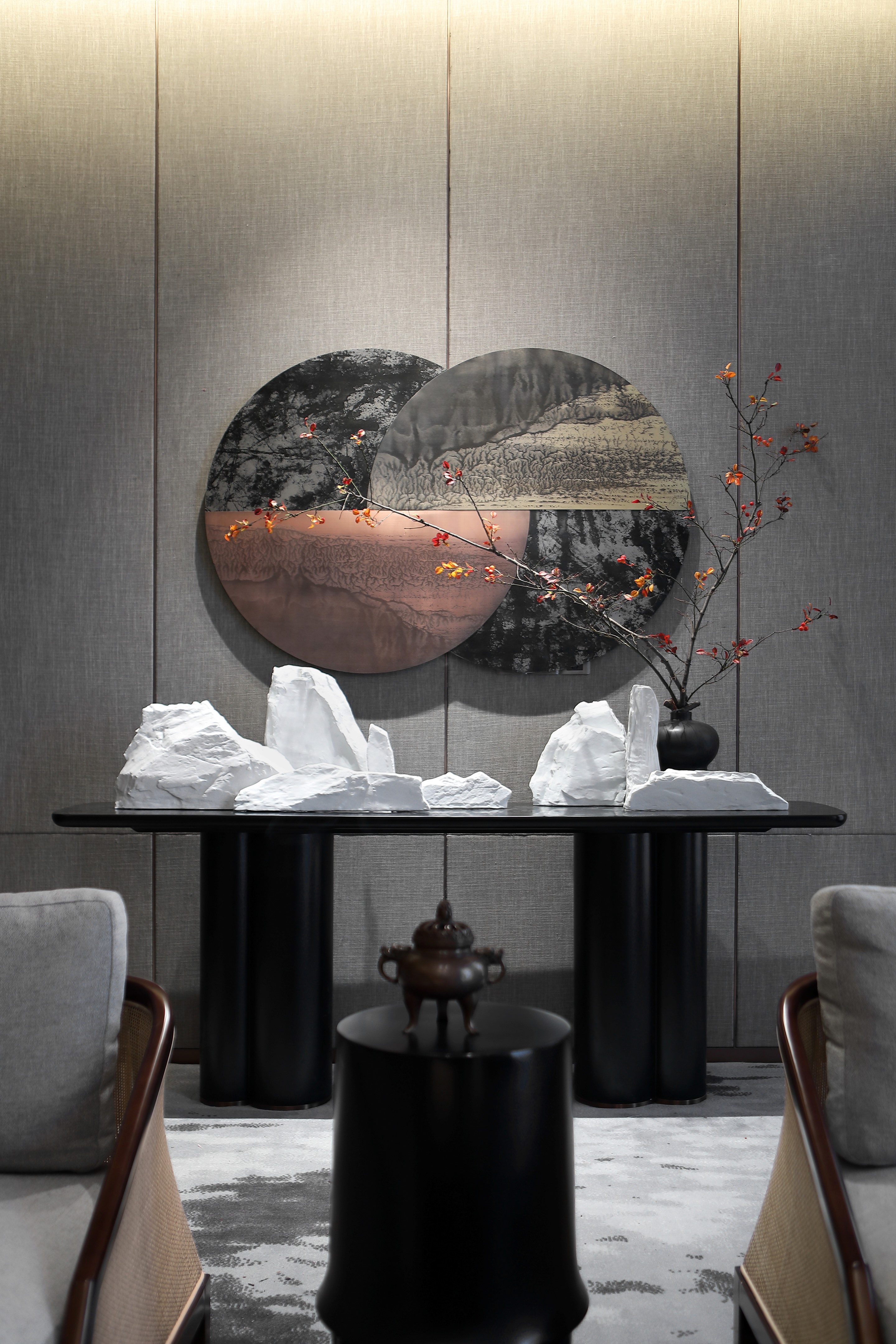 温润如玉,郑州宝龙珑玺售楼处设计-35