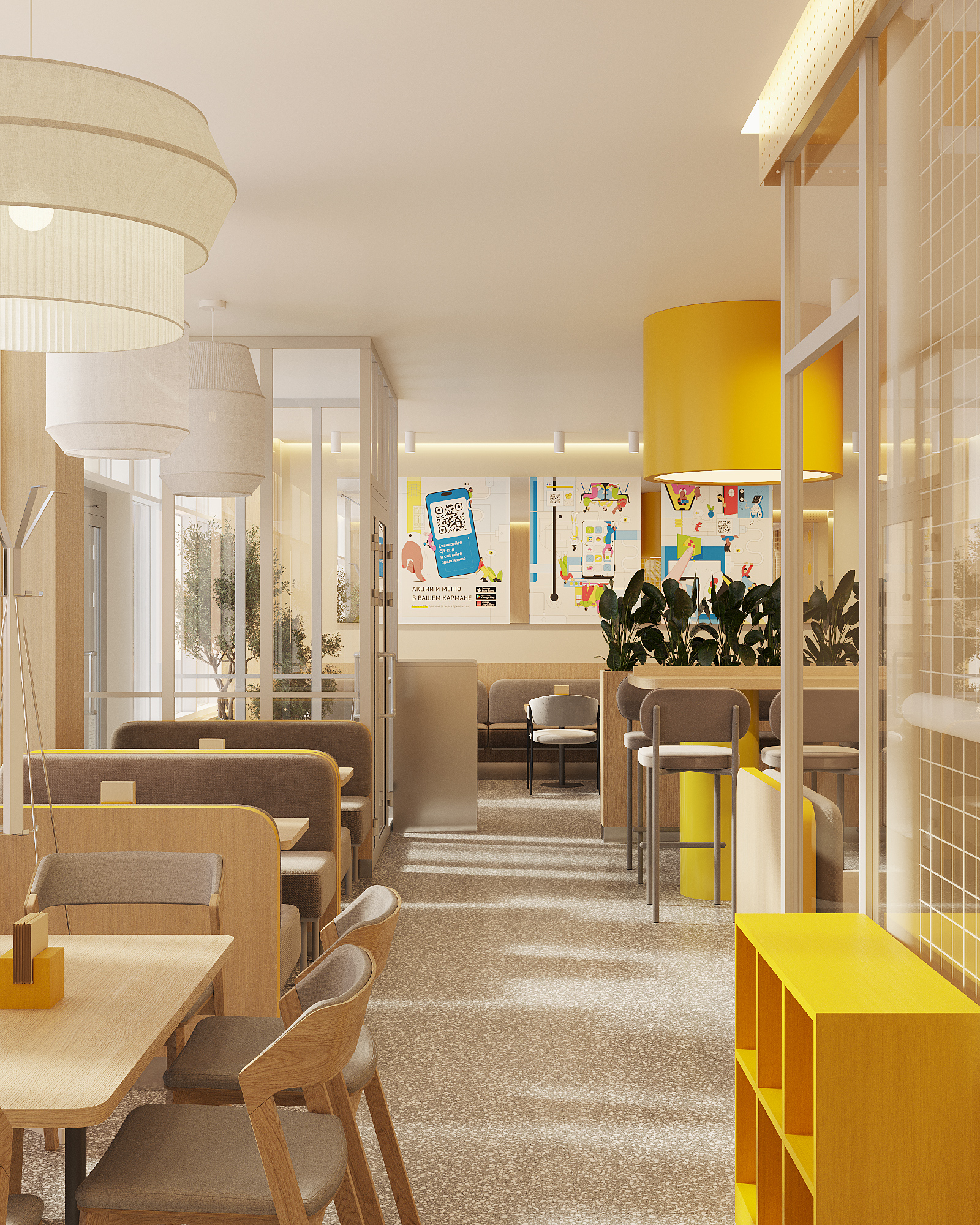 YAPOKI 家庭快餐咖啡馆室内设计丨俄罗斯库尔干丨Sergey Popov-9