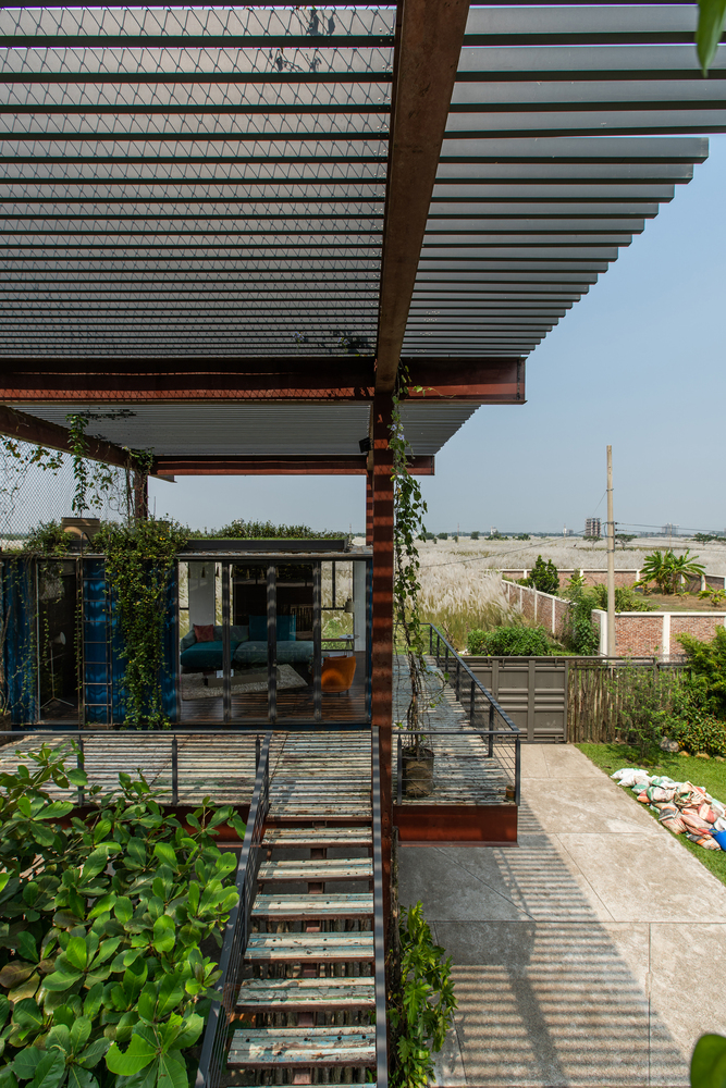 孟加拉国集装箱住宅 | 钢构与绿意共融的创意空间-65