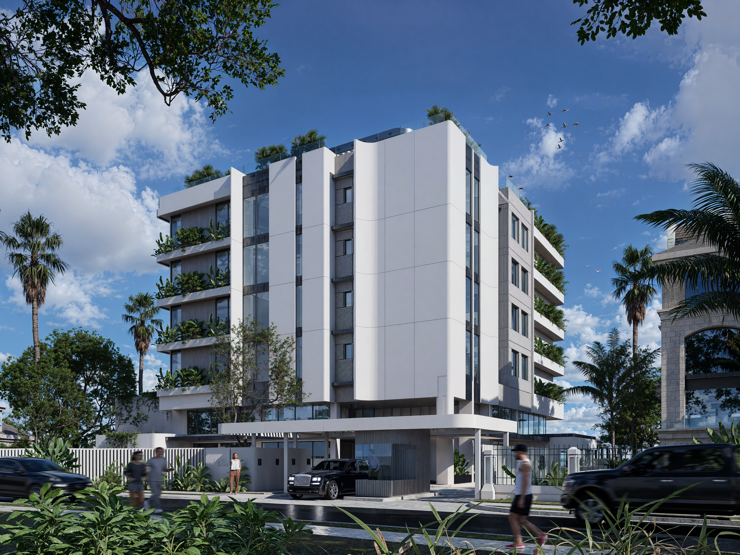 公寓楼架空层-0