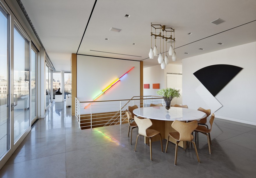 曼哈顿顶层公寓 | 无缝复式空间与城市景观的完美融合-9