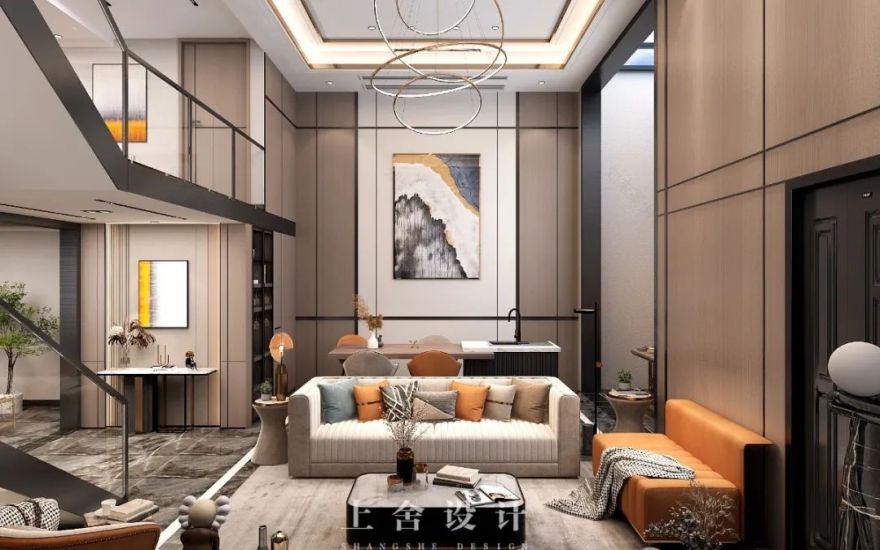 世纪山水现代轻奢设计,美式轻奢生活的典范-24