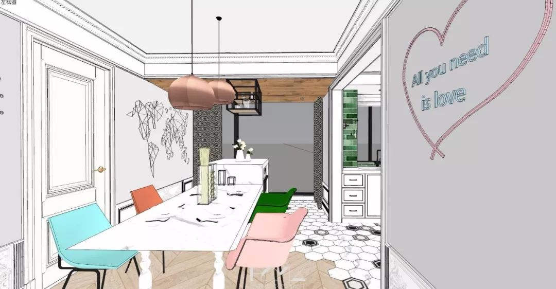 南京现代混搭风格客厅,360°旋转电视架酷炫登场-37