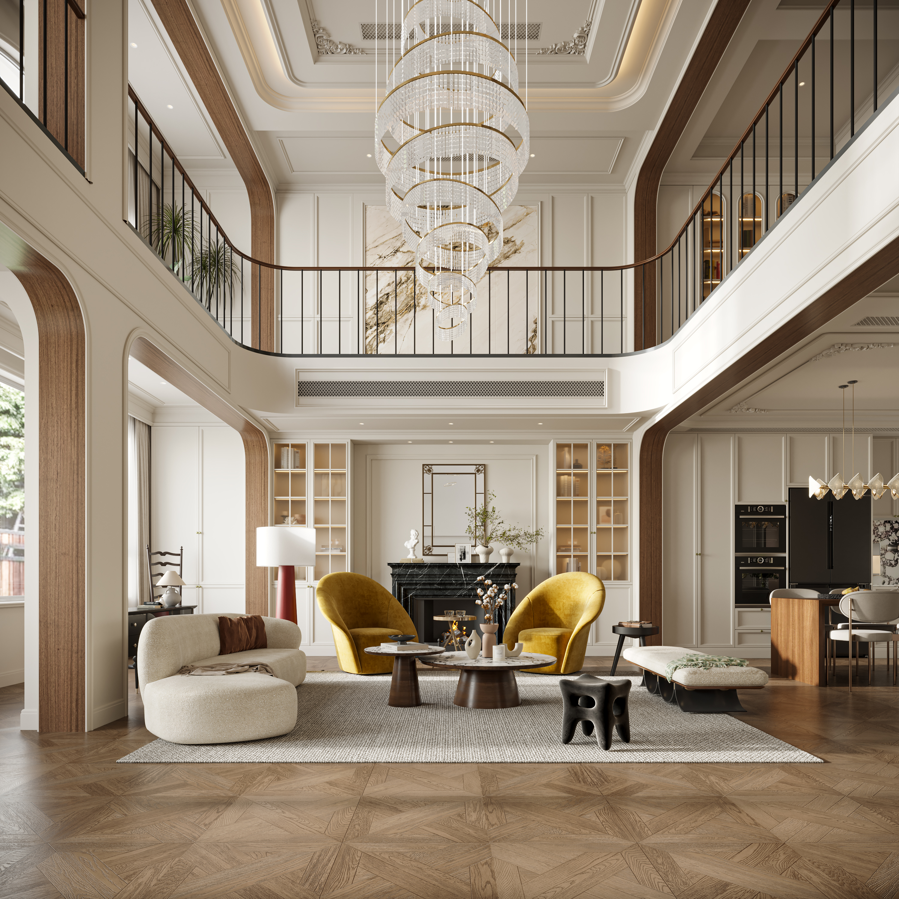 一套法式别墅效果图-0