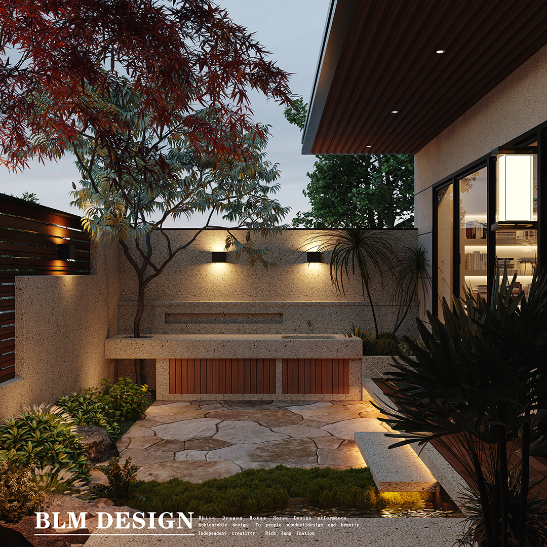 别墅外立面花园-8