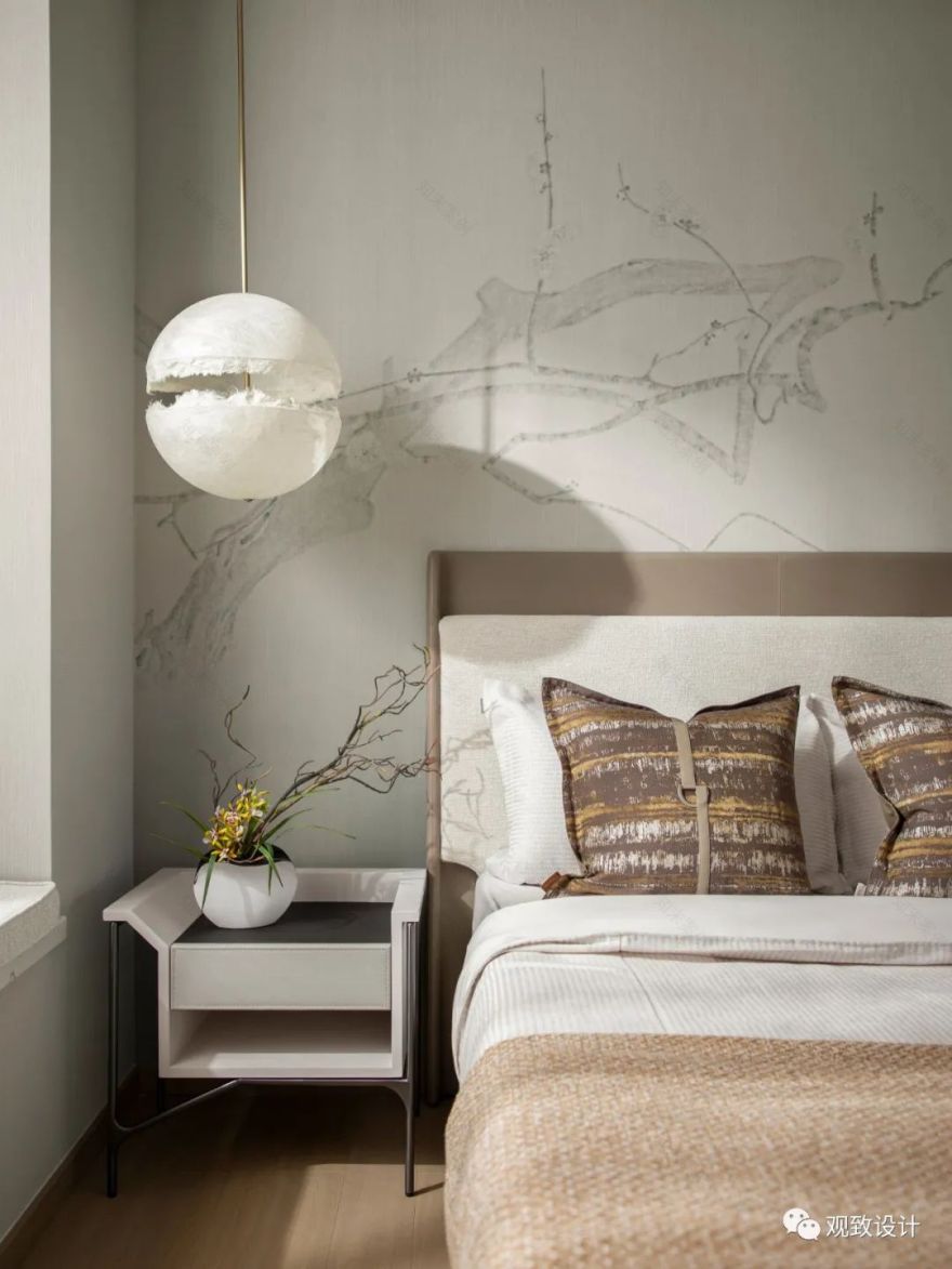 观致设计 | 中山映月台样板间:山水雅韵,淡墨写意-100