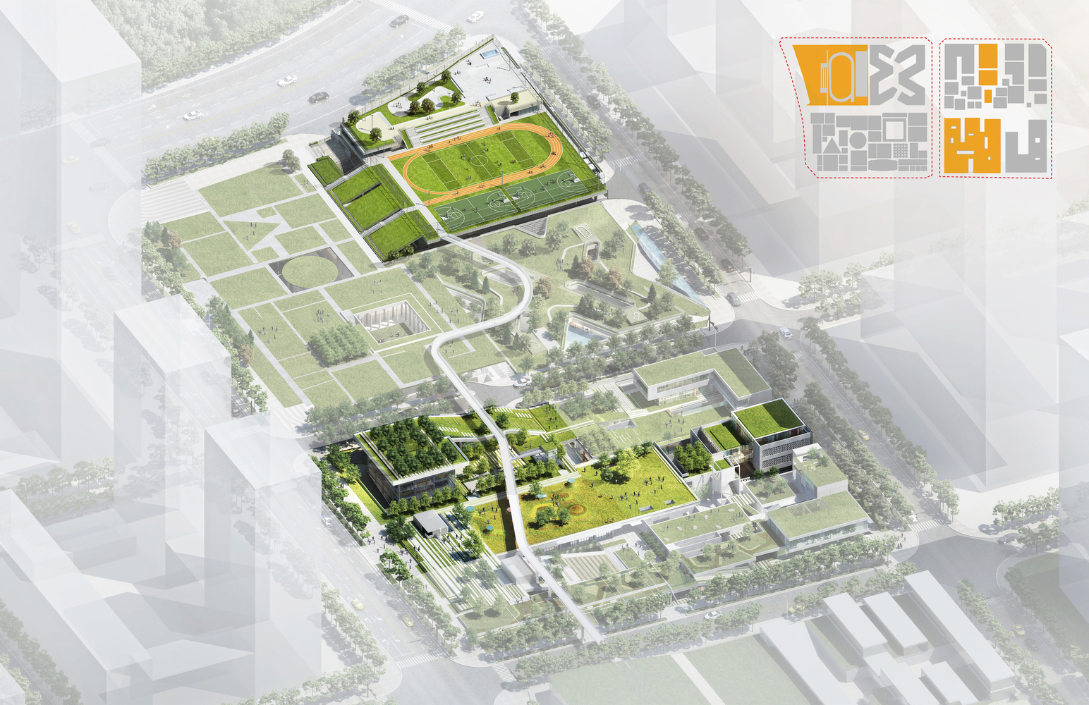 深圳万科社区 A1-B2 与公交车站-60